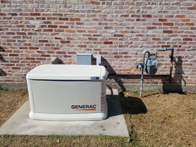 Home protected by a residential generator.